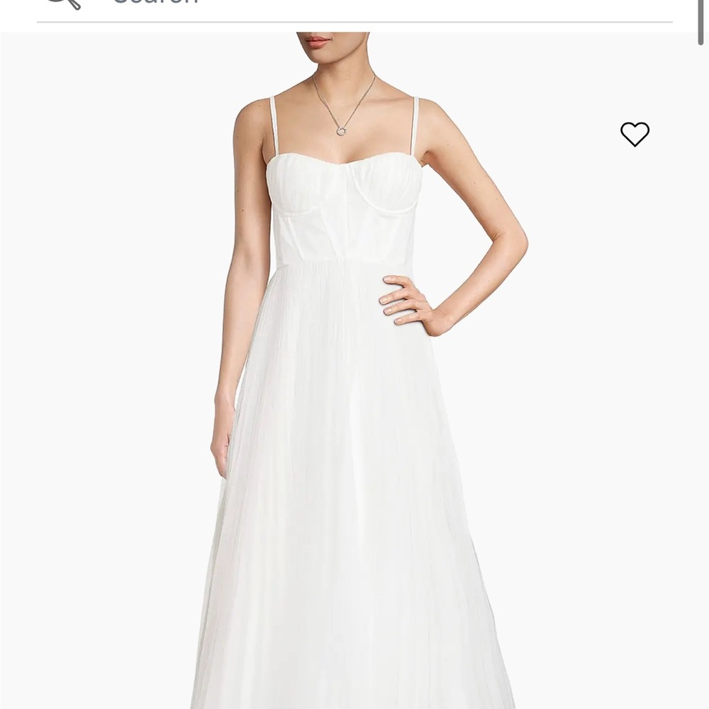 Hutch Amara Fit & Flare White Dress Size 6 - Worn Once for Bridal Shower - Picture 3 of 5